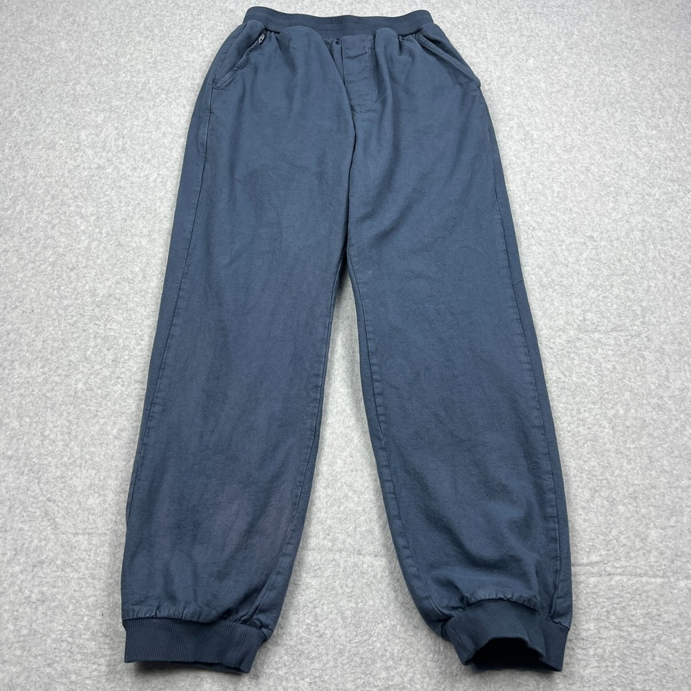 Crazy Shirts Hawaii Dyed Pants Mens Small Blue Canvas Stretch Drawstring Joggers